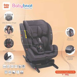 C. BabyAuto Dupla Duofix Premium Car Seat- Black