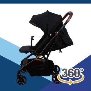 S. Tavo Innospin 360 Stroller – Rose Gold Deep Black