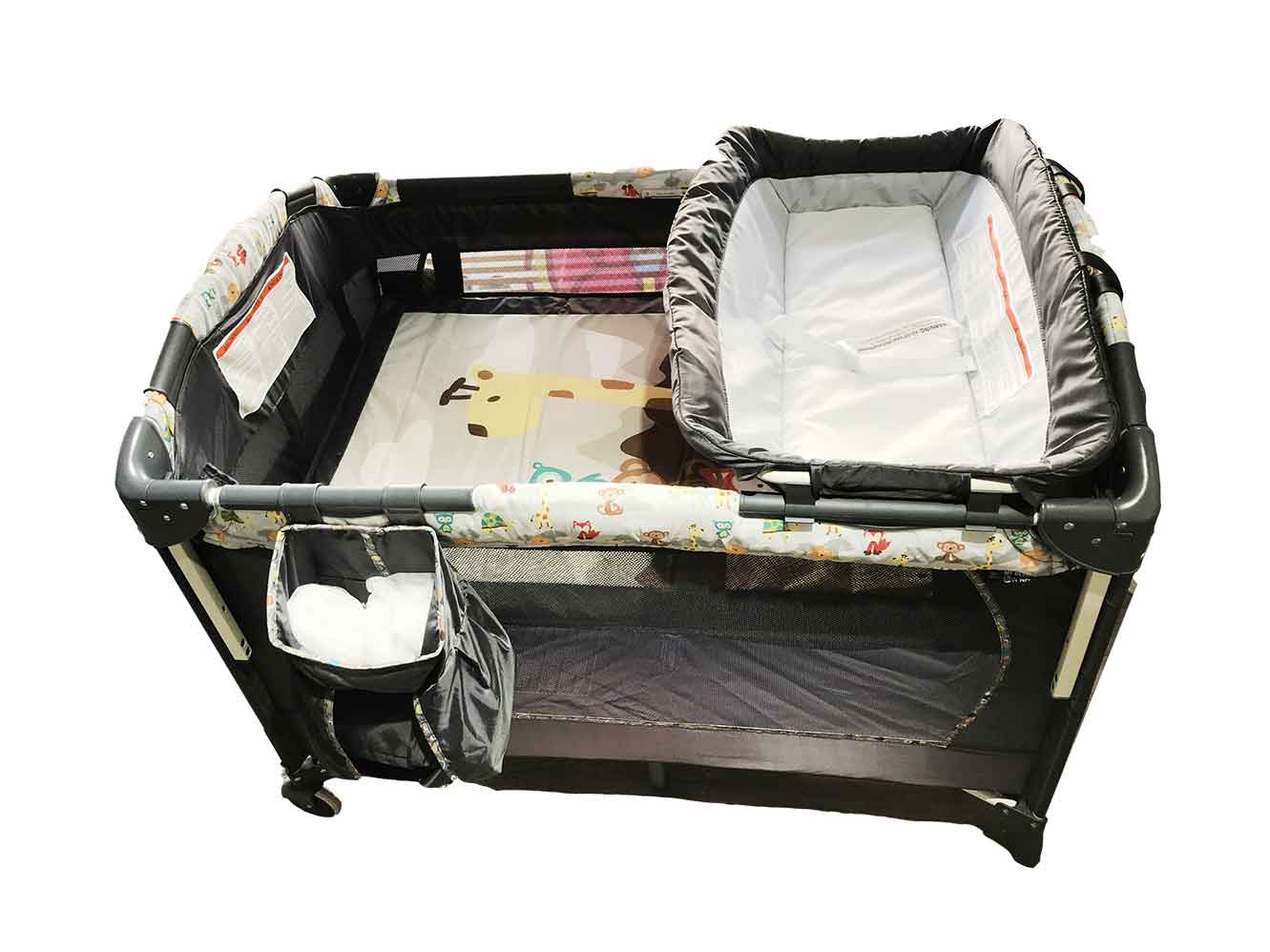 My Dear Premium Playpen Grey Baby Boat Trading
