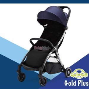 S. Quinton Baby Gold Plus Auto-Folding Stroller – Grey Navy