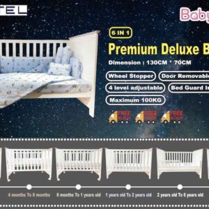 BC. Premium Deluxe Baby Cot Set